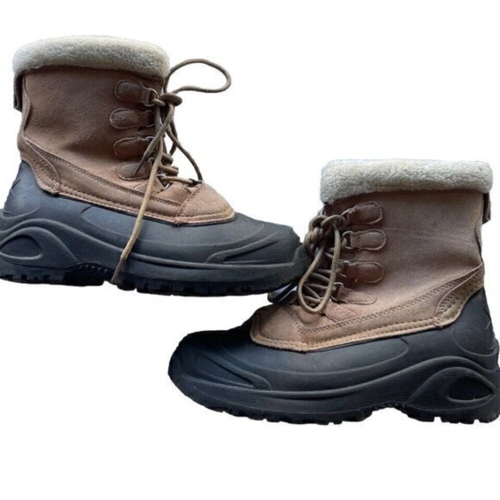 Itasca Women's size 9 Fur Top Winter Snow Rain Thinsulate Waterproof Brown Boots